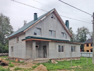 Дом из монолитного пенобетона в КП Кубинка-60, Одинцовский район, Московская область